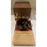 Hobbies model steam engine 14cm x 14cm x 11cm high and box marked SE2 (S1 QA07)