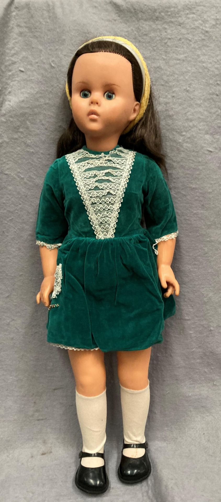 A 1960s walking talking doll 'Wendy' made by Pedigree complete with original dress, socks,