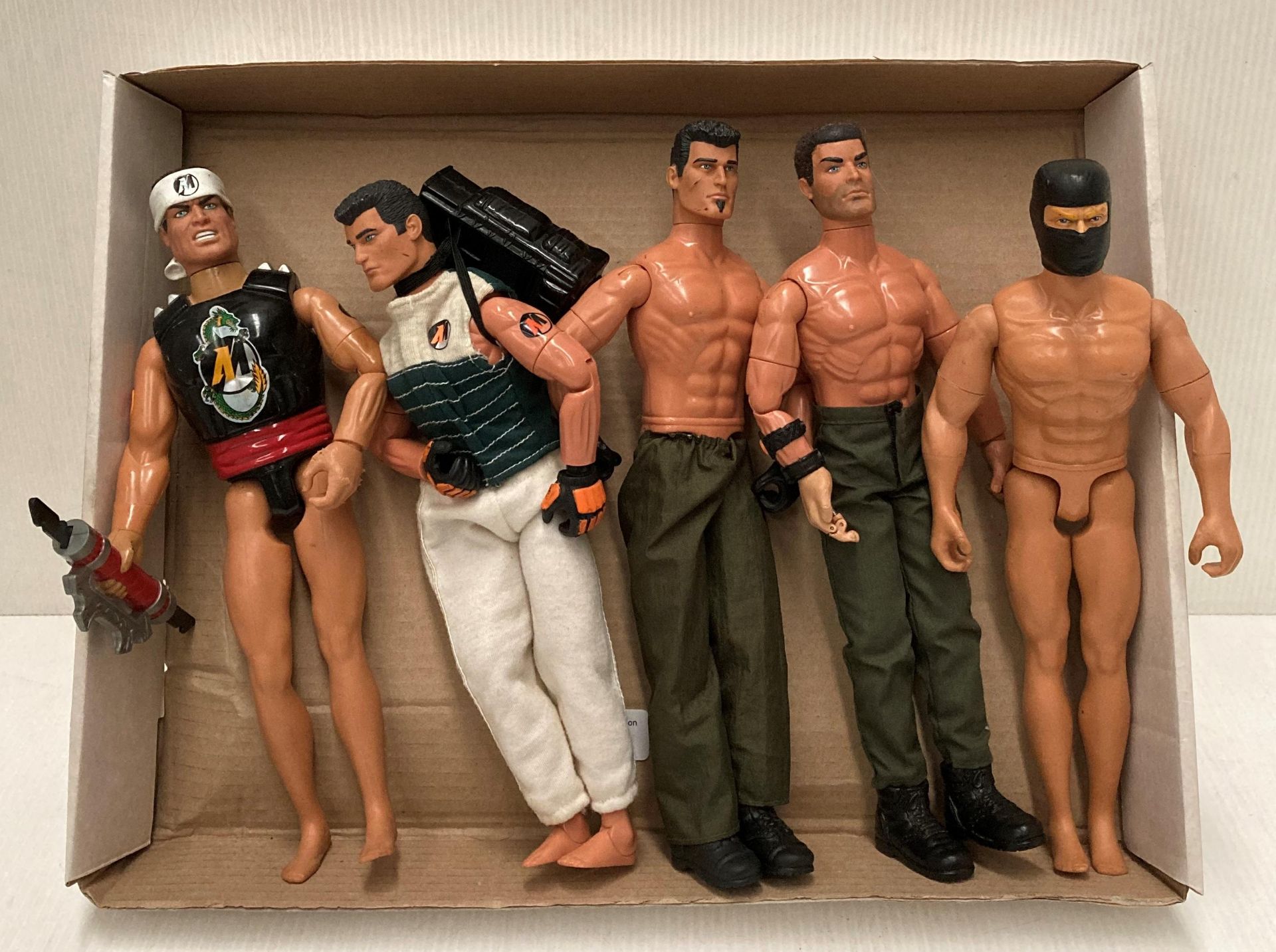 Five assorted Action Man figures (S1 T5)