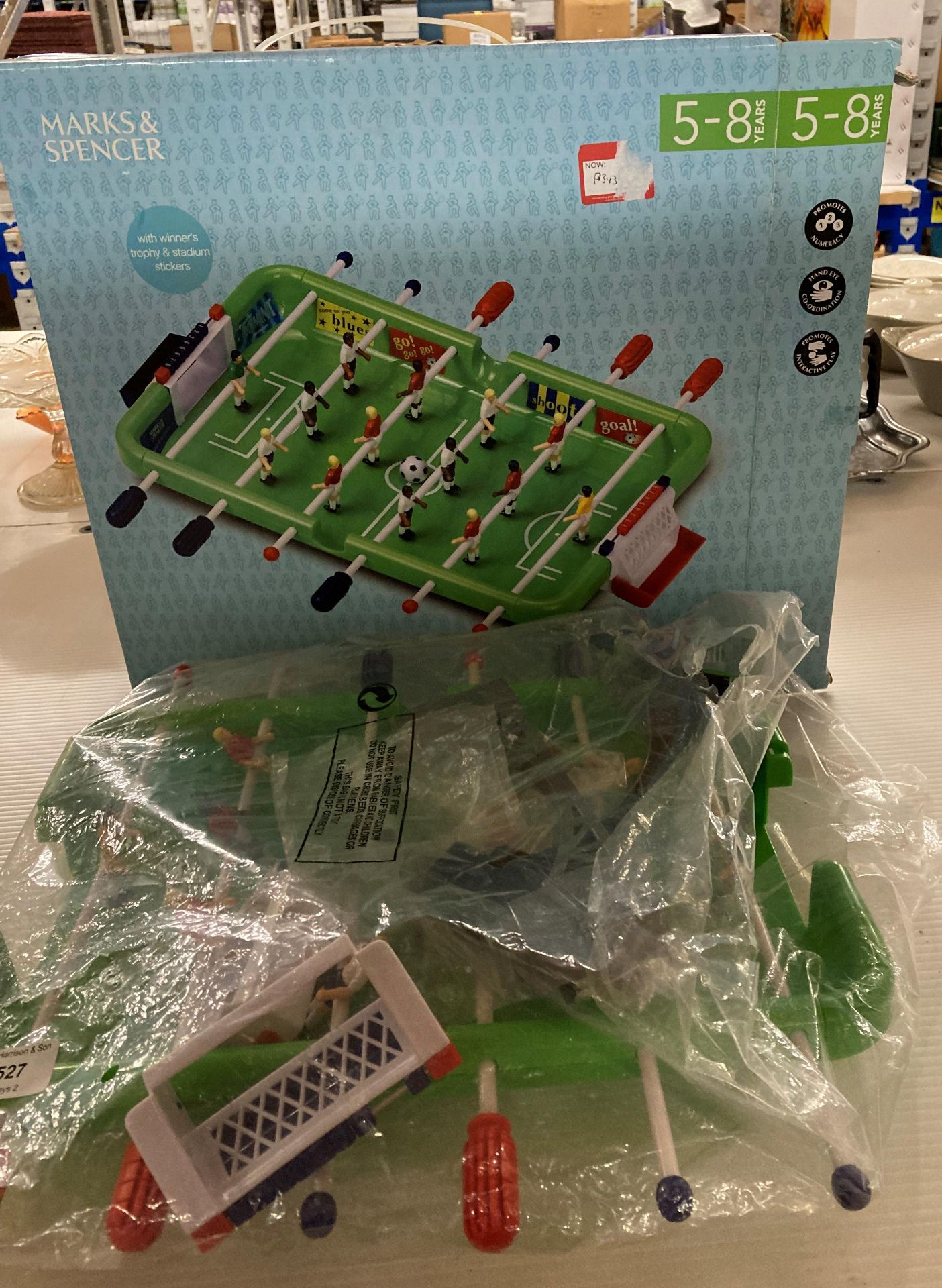 Marks and Spencer's miniature football game years 5-8 in box (R06)