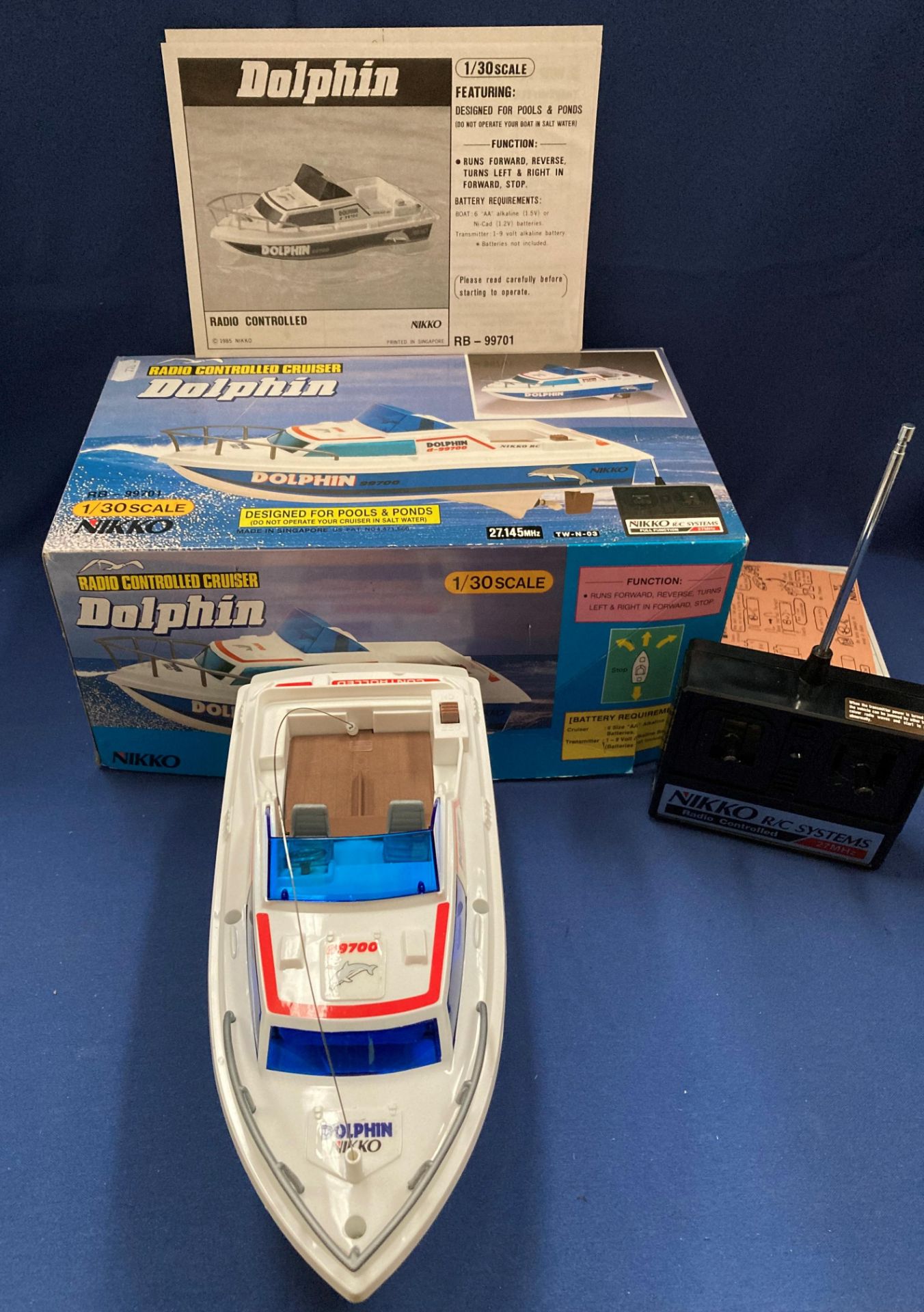 Dolphin RB-99701 1/30 scale radio controlled cruiser by Nikko - boxed (S1 glass cab rost) - Image 2 of 3