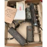Contents to tray - a quantity of model steam engine parts, 5" gauge and others - boiler,