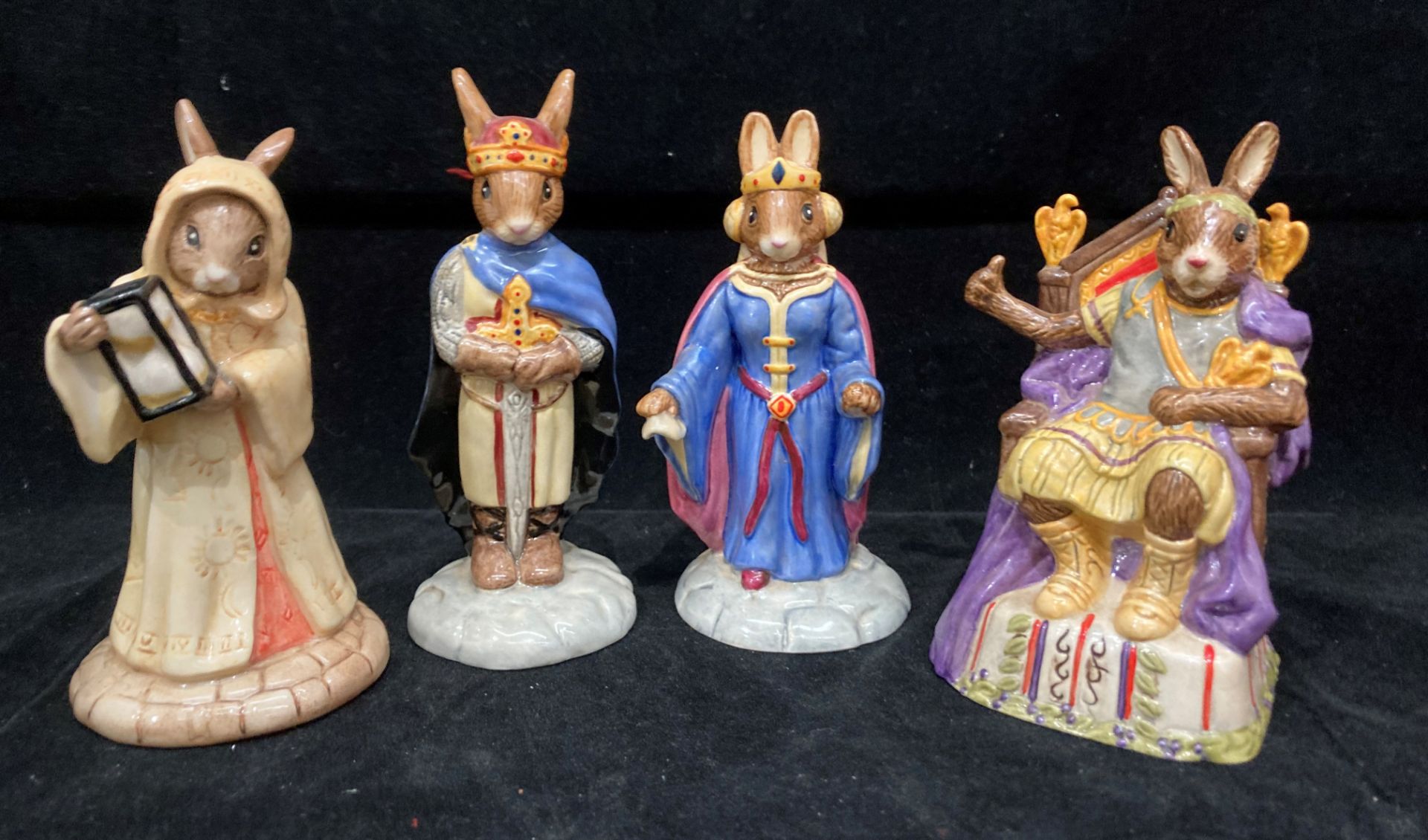 Four Royal Doulton Bunnykins figures 'The Emperor Bunnykins No: DB312' 11cm high complete with box, - Image 2 of 6