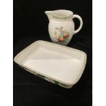 A Villeroy and Boch Gallo design Vilbofour oven to tableware serving dish, 37cm x 26cm x 5.