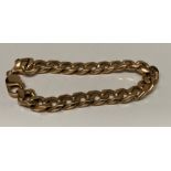 A 9ct gold bracelet - total approx weight 42 grams