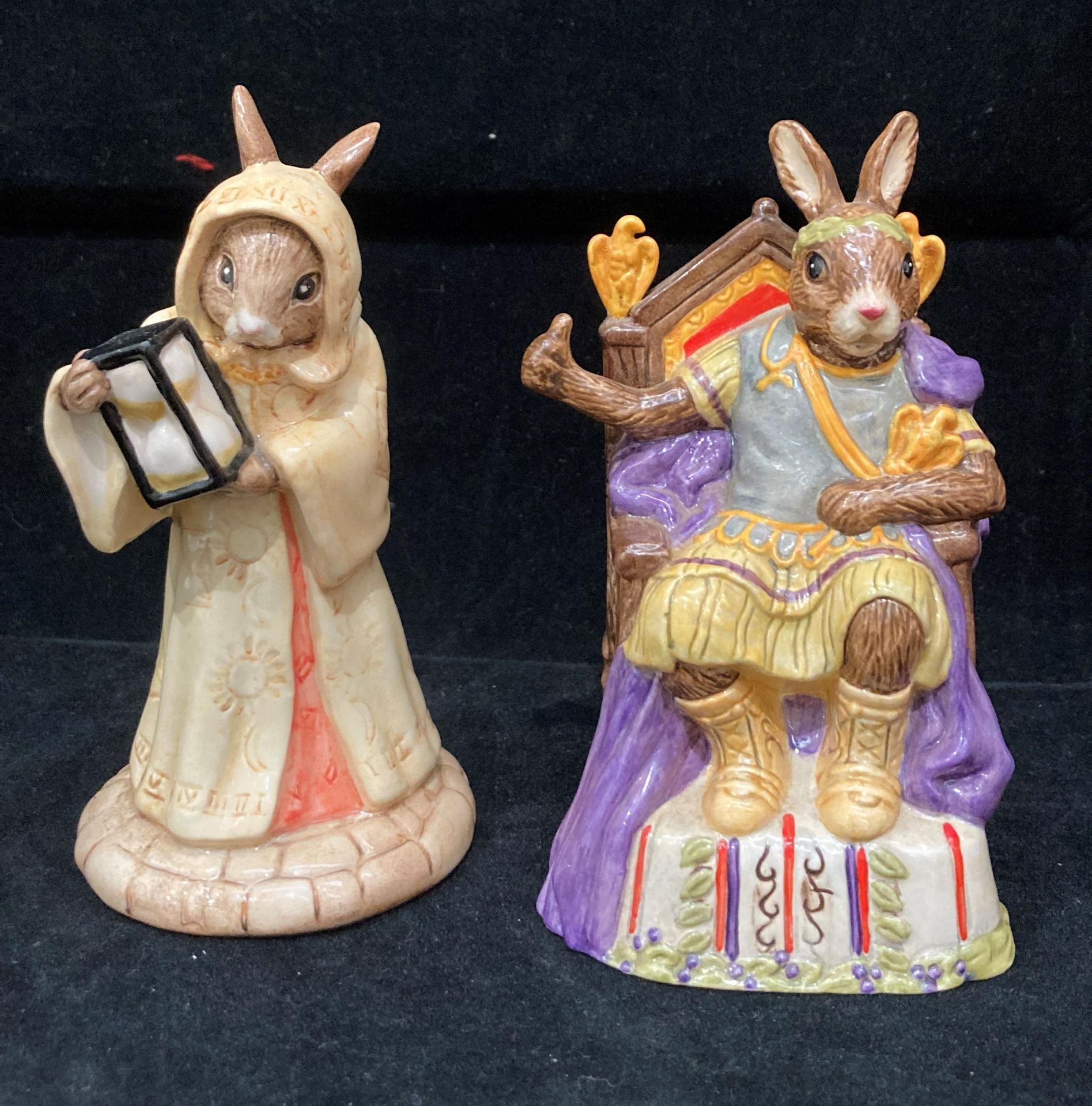 Four Royal Doulton Bunnykins figures 'The Emperor Bunnykins No: DB312' 11cm high complete with box, - Image 5 of 6