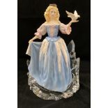 A Franklin Mint 'The House of Fabergé Princess of the Ice Palace' porcelain figurine 29cm high (the