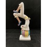 A Royal Doulton Bone China clown figure 'Tumbling' No: HN3283 24cm high