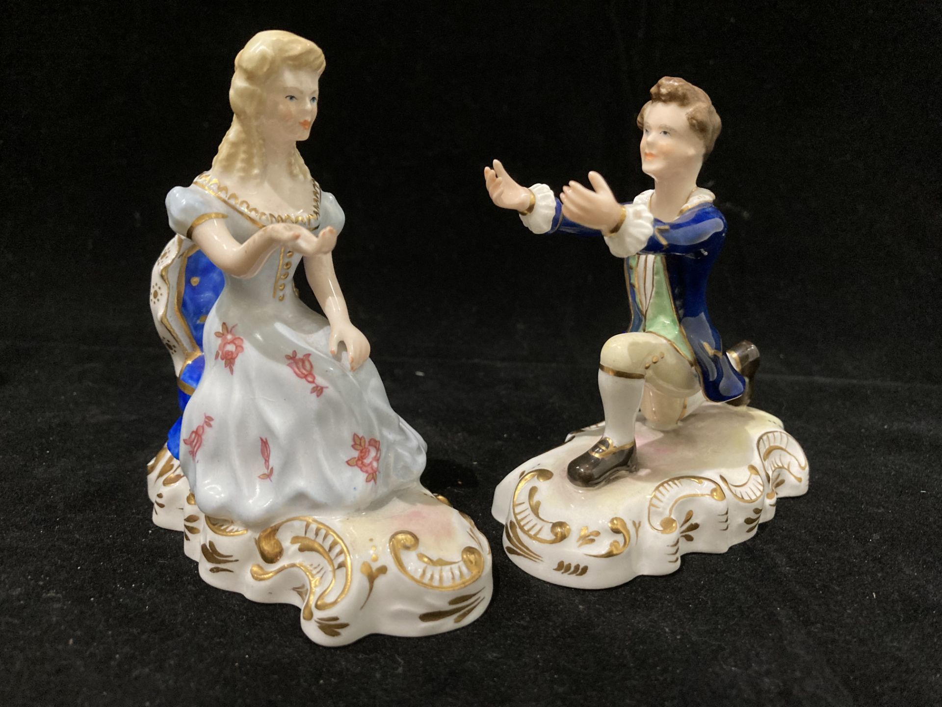 Four items - a Royal Worcester Bone China figurine 'January 3452' 17cm high modelled by F.G. - Image 4 of 4