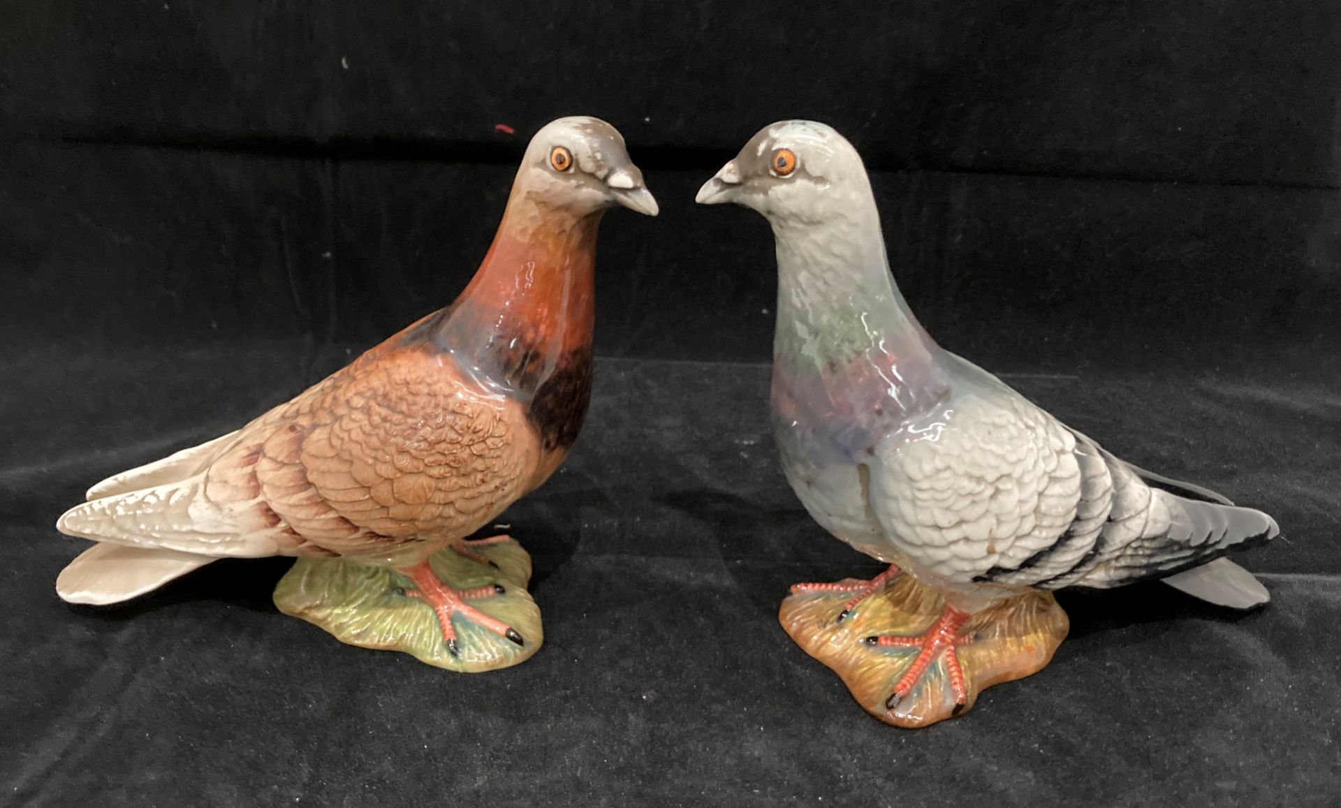 Two Beswick pottery pigeons both No: 1383, - Image 2 of 3