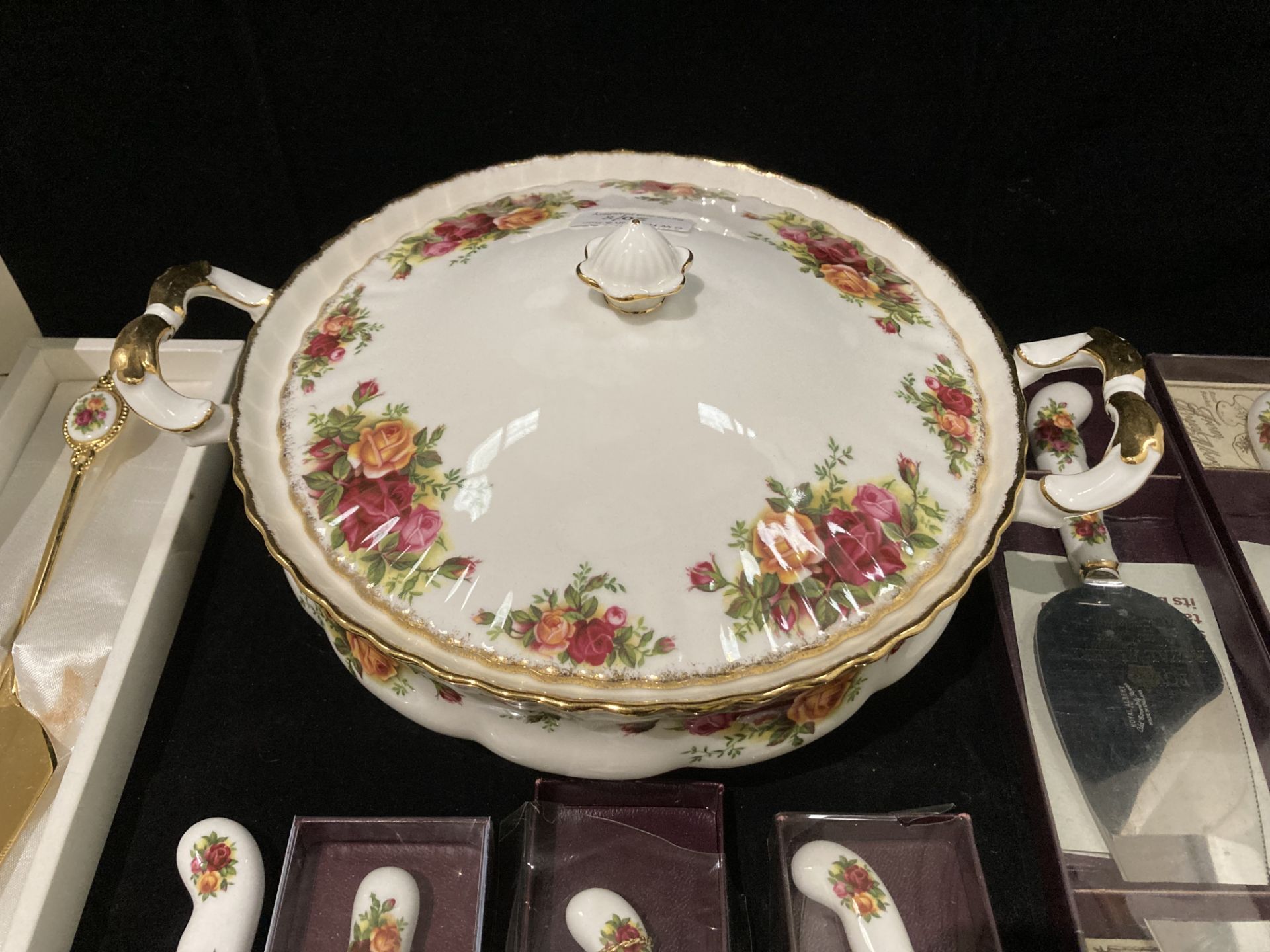 A Royal Albert Old Country Roses two handled tureen and seven (six boxed) Royal Albert Old Country - Image 2 of 4