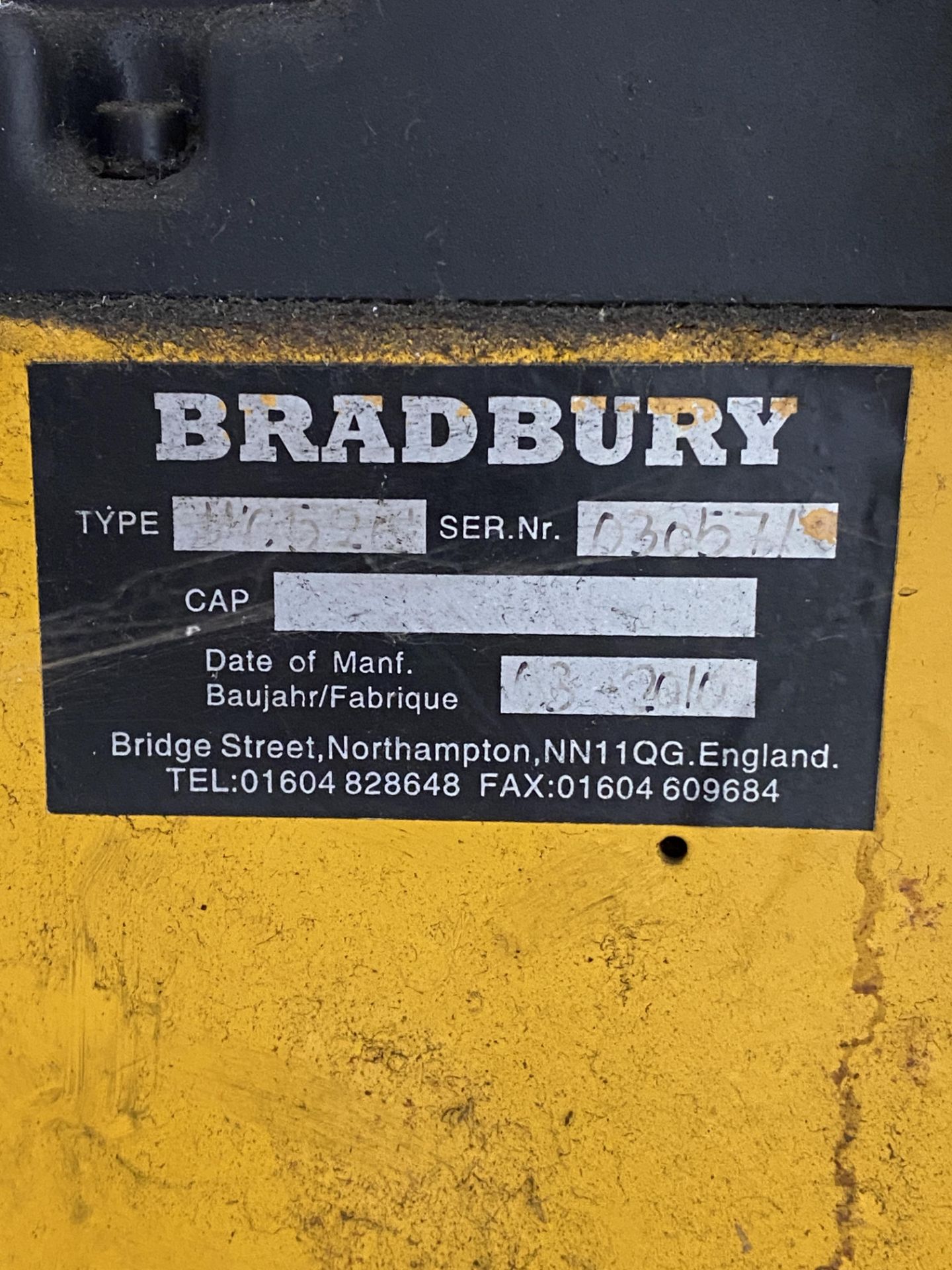 A Bradbury Tyre Changer (Yellow) sn. 030571. - Image 6 of 8