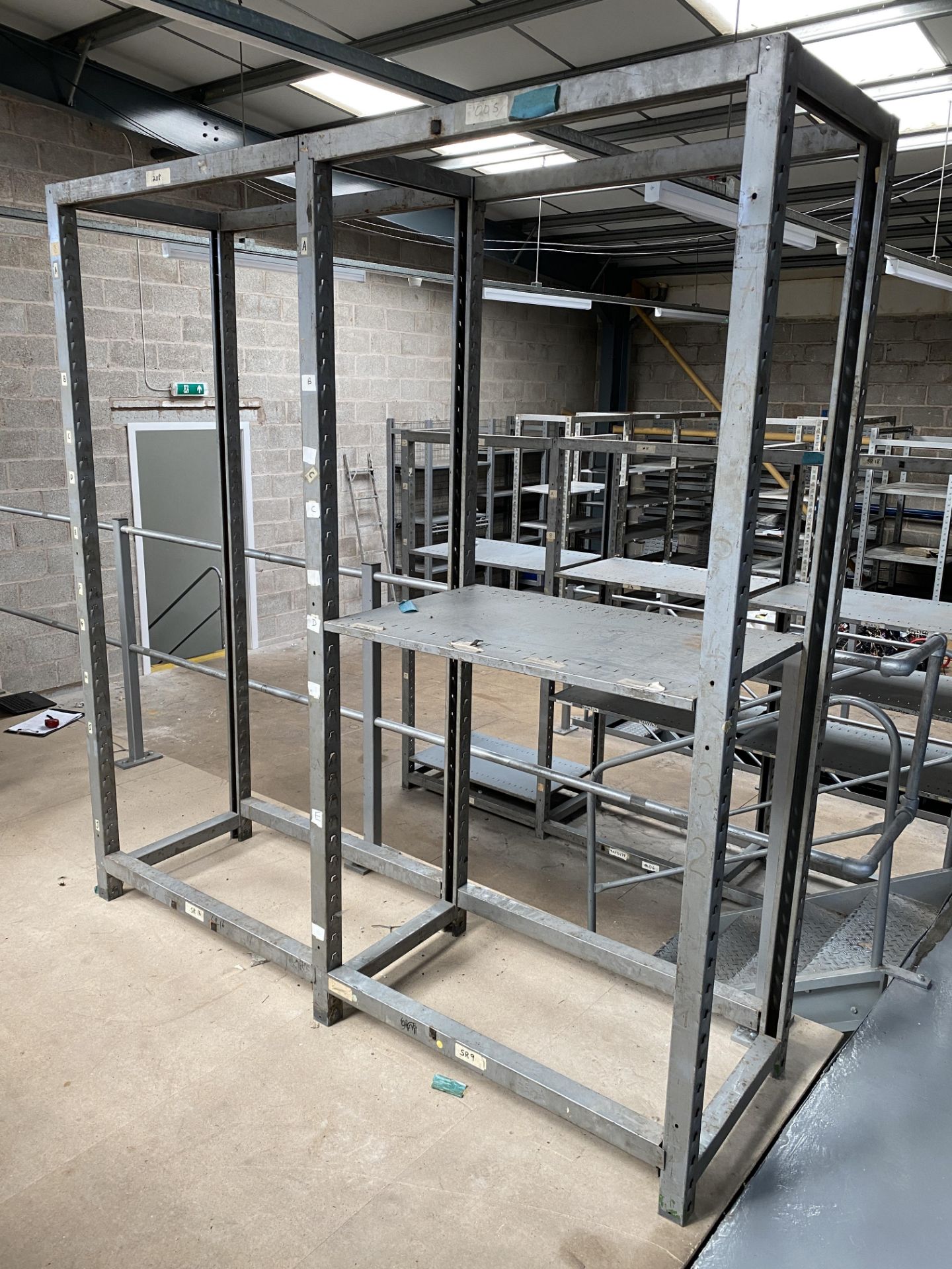 16 x Assorted Bays of Stock Racking with Metal Shelving and a Wall Mounted Storage Bin Holder. - Image 3 of 8