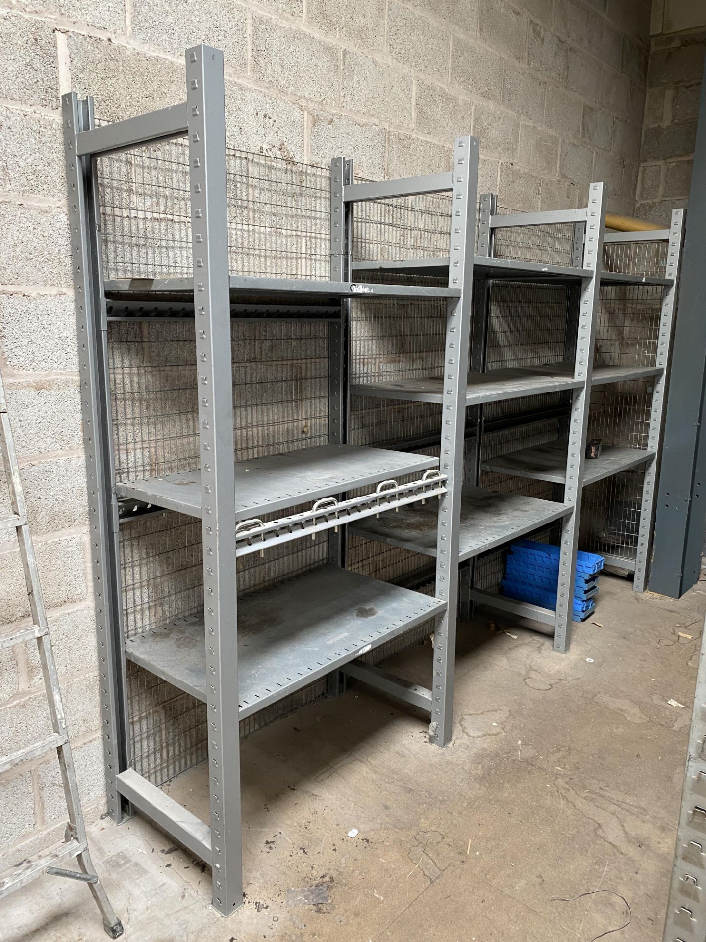 16 x Assorted Bays of Stock Racking with Metal Shelving and a Wall Mounted Storage Bin Holder. - Image 4 of 8