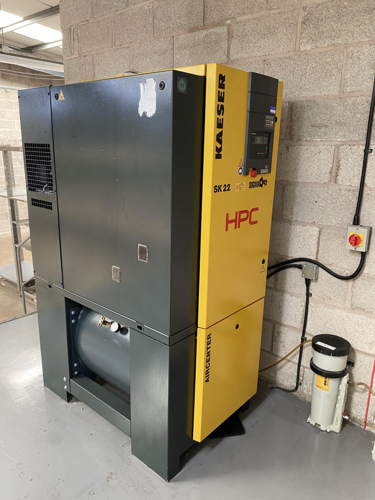 An HPC KAESER SK22 Sigma Aircenter Rotary Screw Compressor, part no. 101992.0, sn. 1155, YOM 2014.