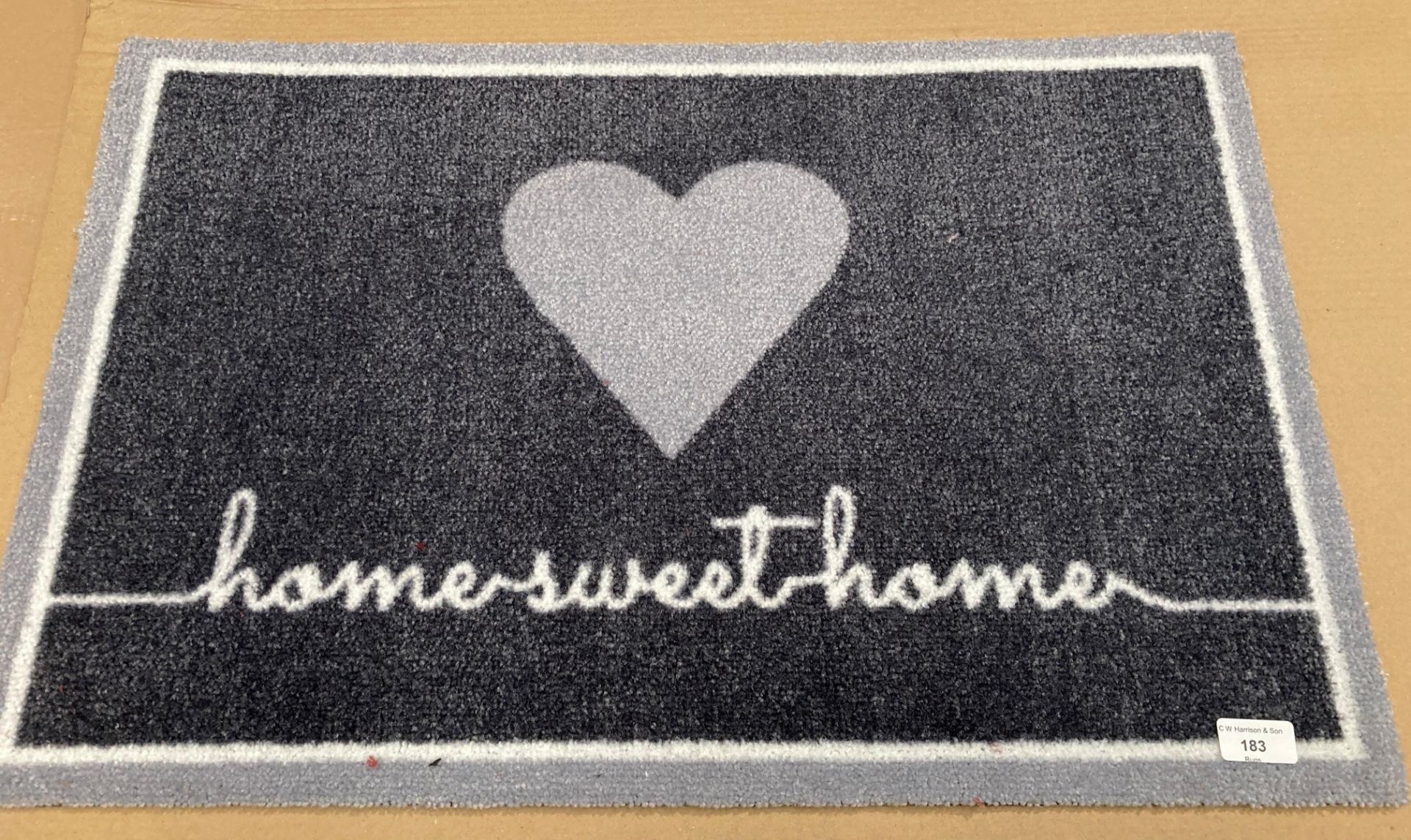 30 x Grey 'Home Sweet Home' mats 75cm x 50cm (F&G3) *Please note the final purchase price is