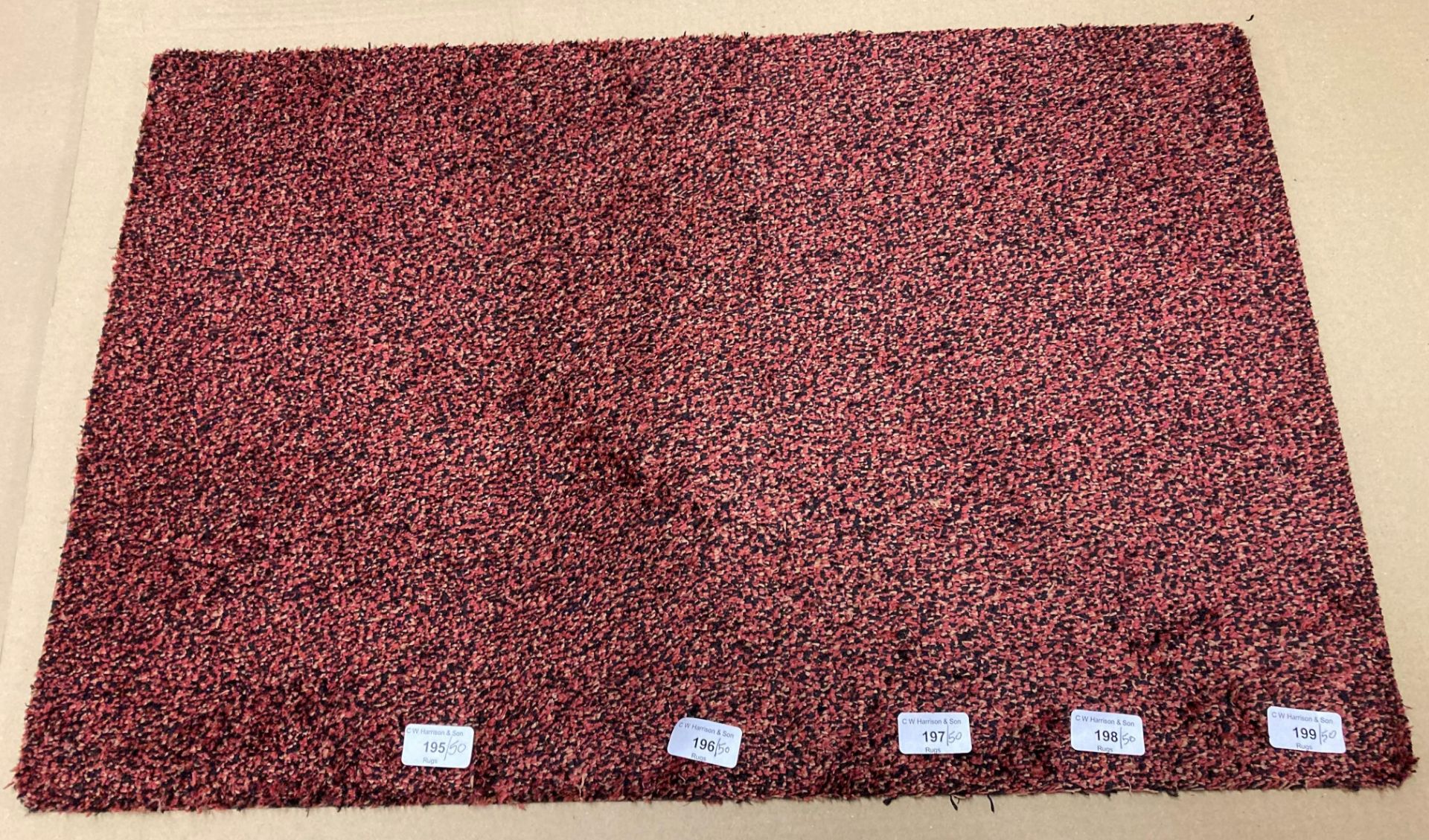 50 x Red and black speckled mats 75cm x 50cm (K05) *Please note the final purchase price is subject