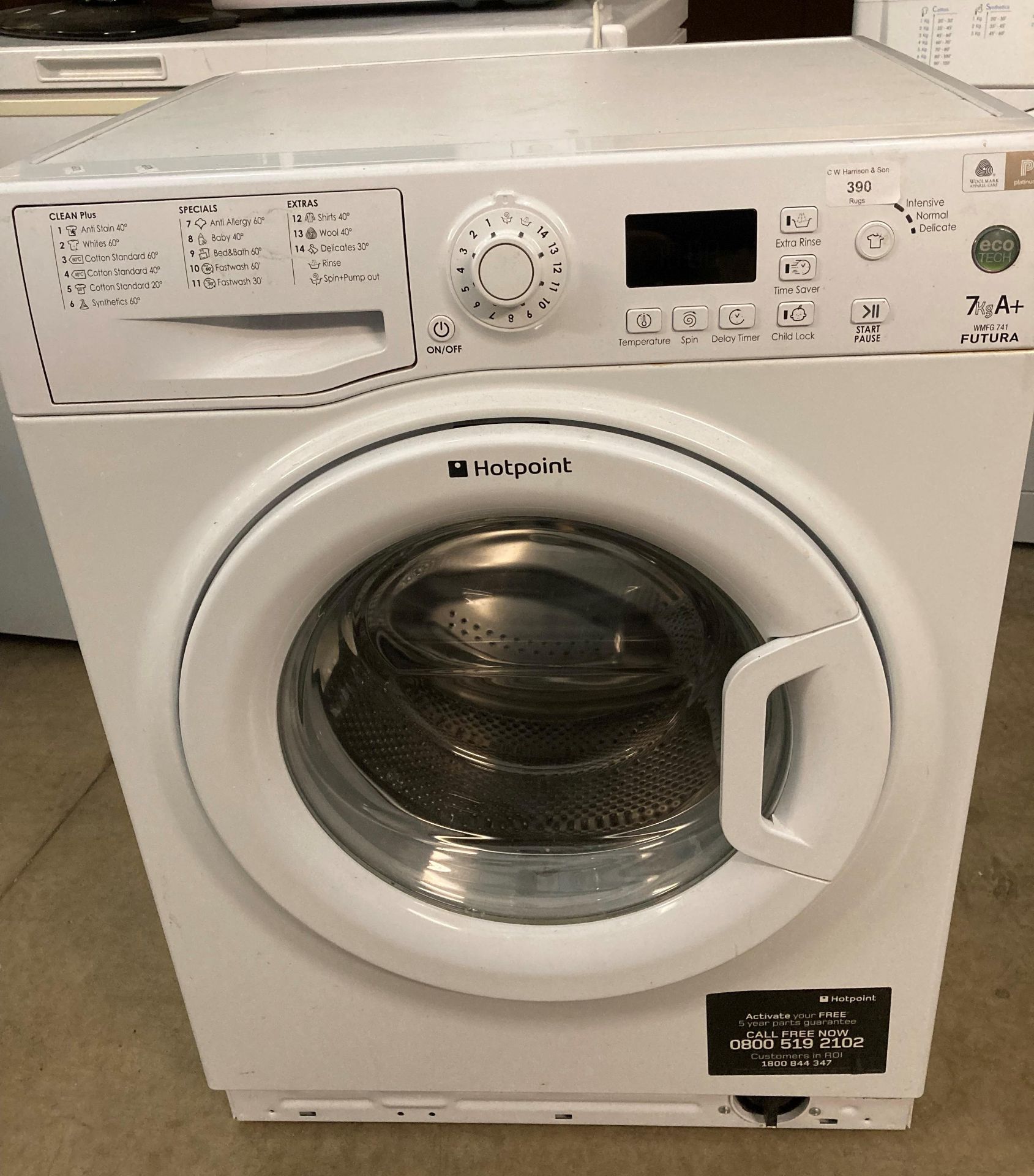 Hotpoint 7kg A+ WMFG 741 Futura automatic washing machine