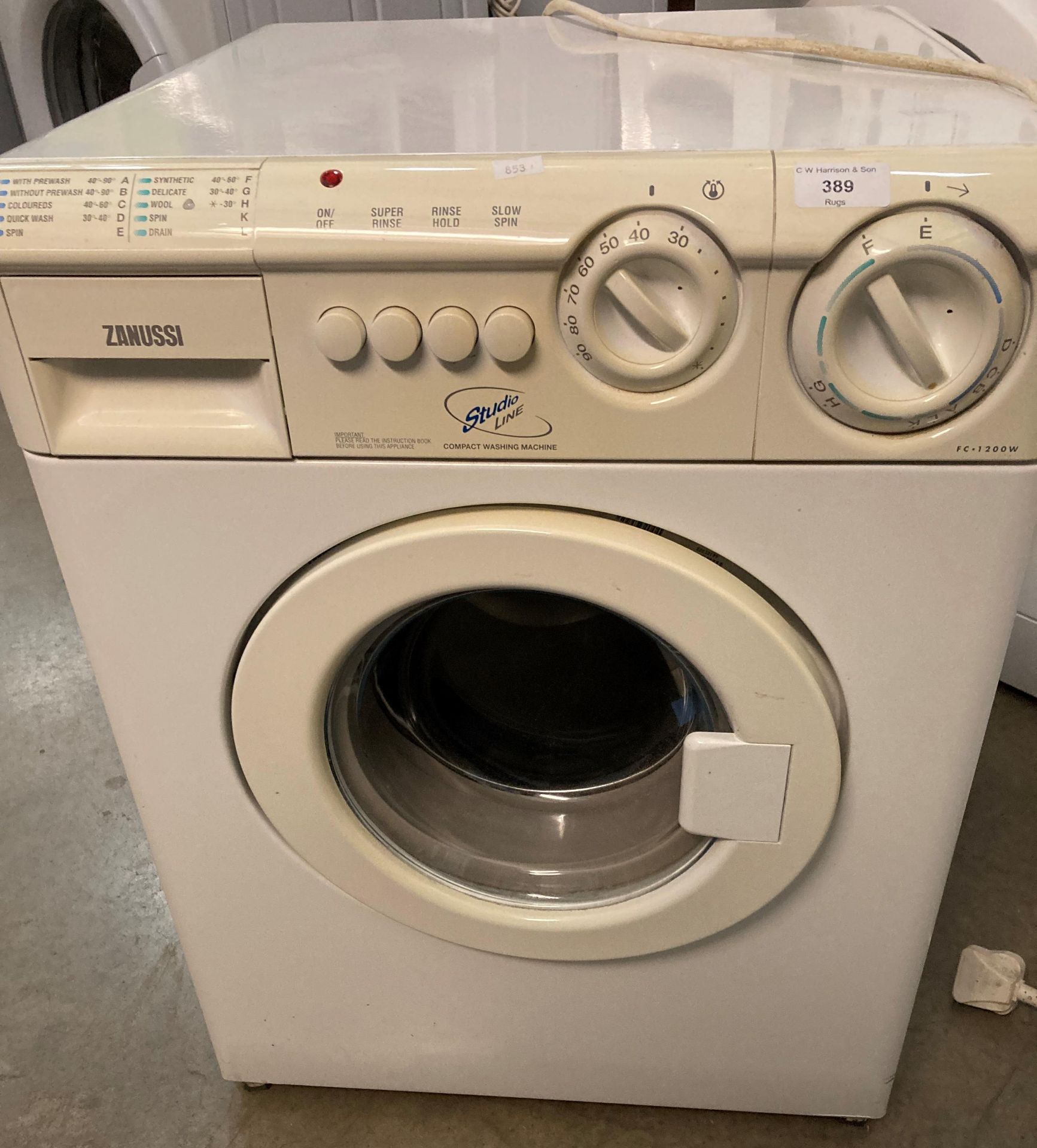 Zanussi studio line compact washing machine