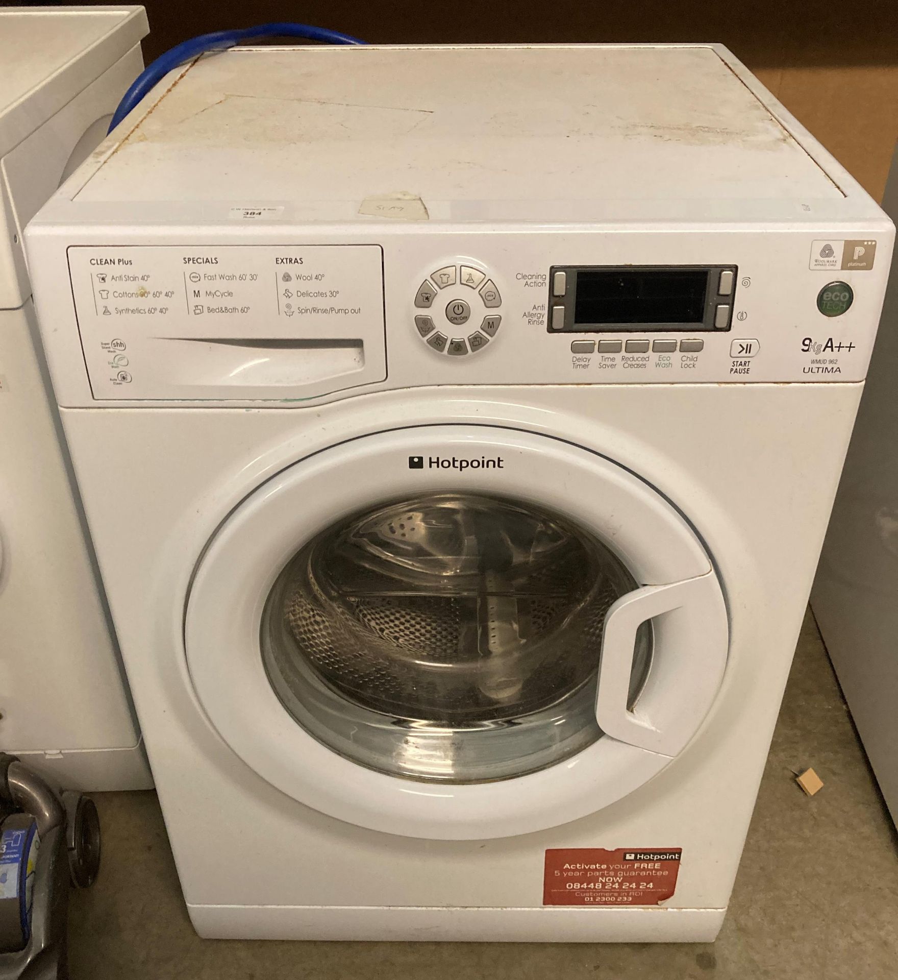 Hotpoint 9kg A++ WMUD 962 Ultima automatic washing machine