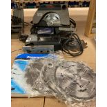 Six items - Black and Decker Proline PL40 62mm 1020 watt circular handheld saw,