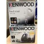 Two items - Kenwood mini chopper CH186 and Kenwood hand mixer HM 220