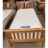 A pine 3' single bed and Silent Night pocket essentials 1000 mattress Further Information