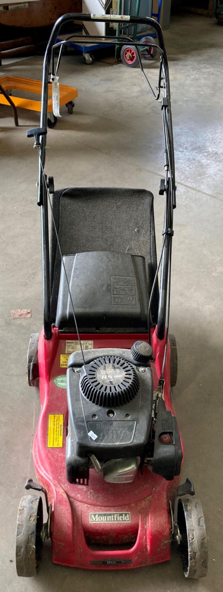 A Mountfield SP414 rotary petrol lawnmower complete with collection bucket with Mountfield RS 100cc - Image 2 of 4