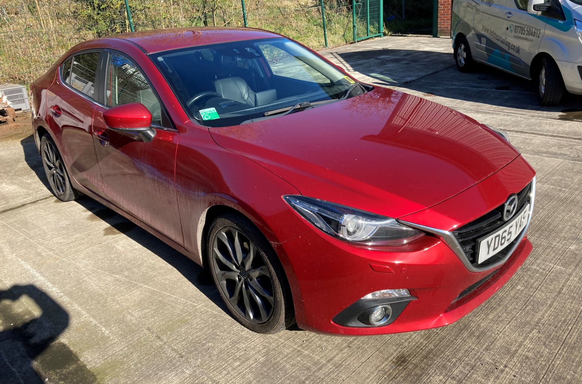 MAZDA 3 SPORT NAV 2.0 four door saloon - petrol - red with black leather interior. - Image 20 of 27