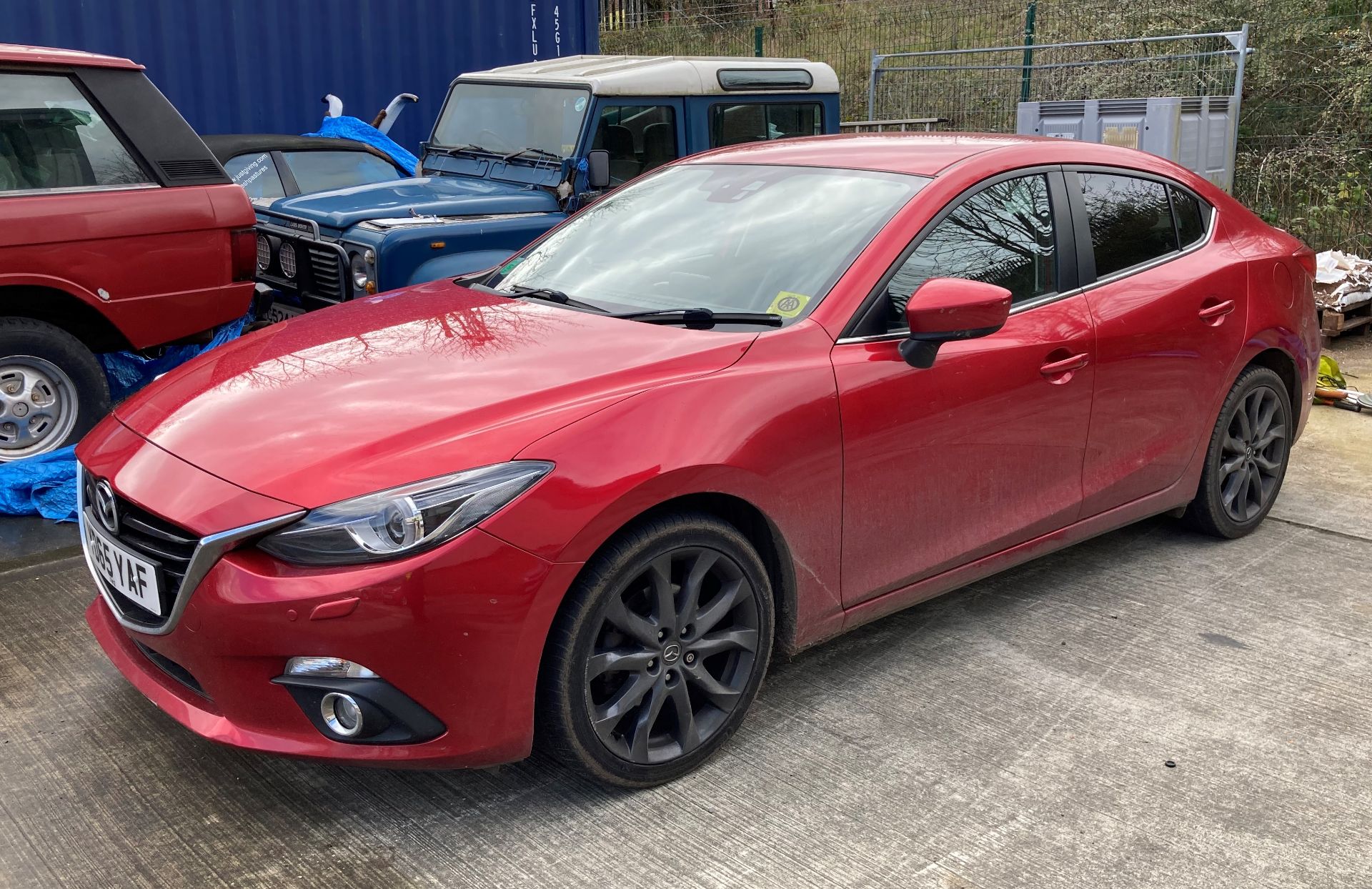 MAZDA 3 SPORT NAV 2.0 four door saloon - petrol - red with black leather interior. - Image 2 of 27