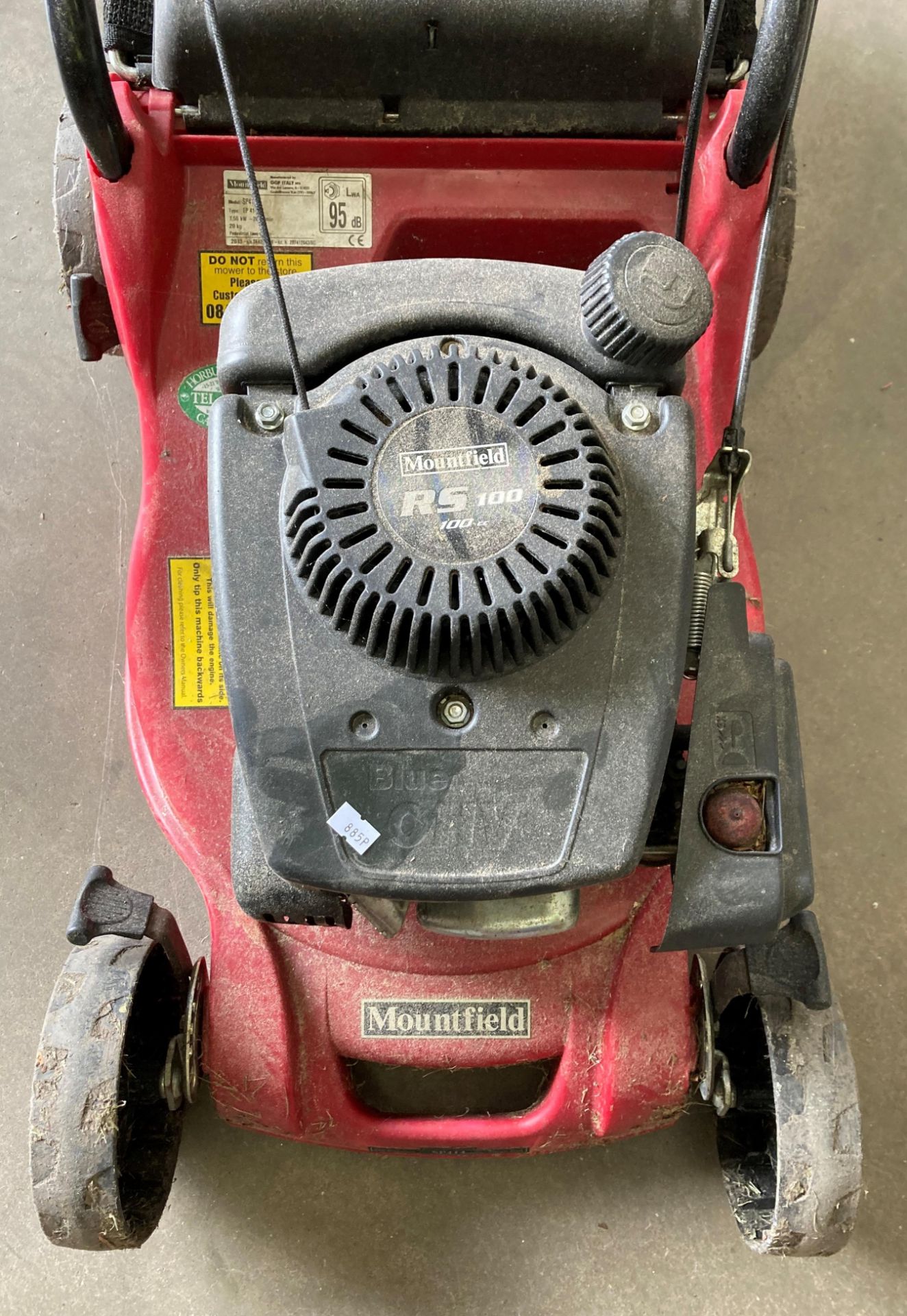 A Mountfield SP414 rotary petrol lawnmower complete with collection bucket with Mountfield RS 100cc - Image 3 of 4