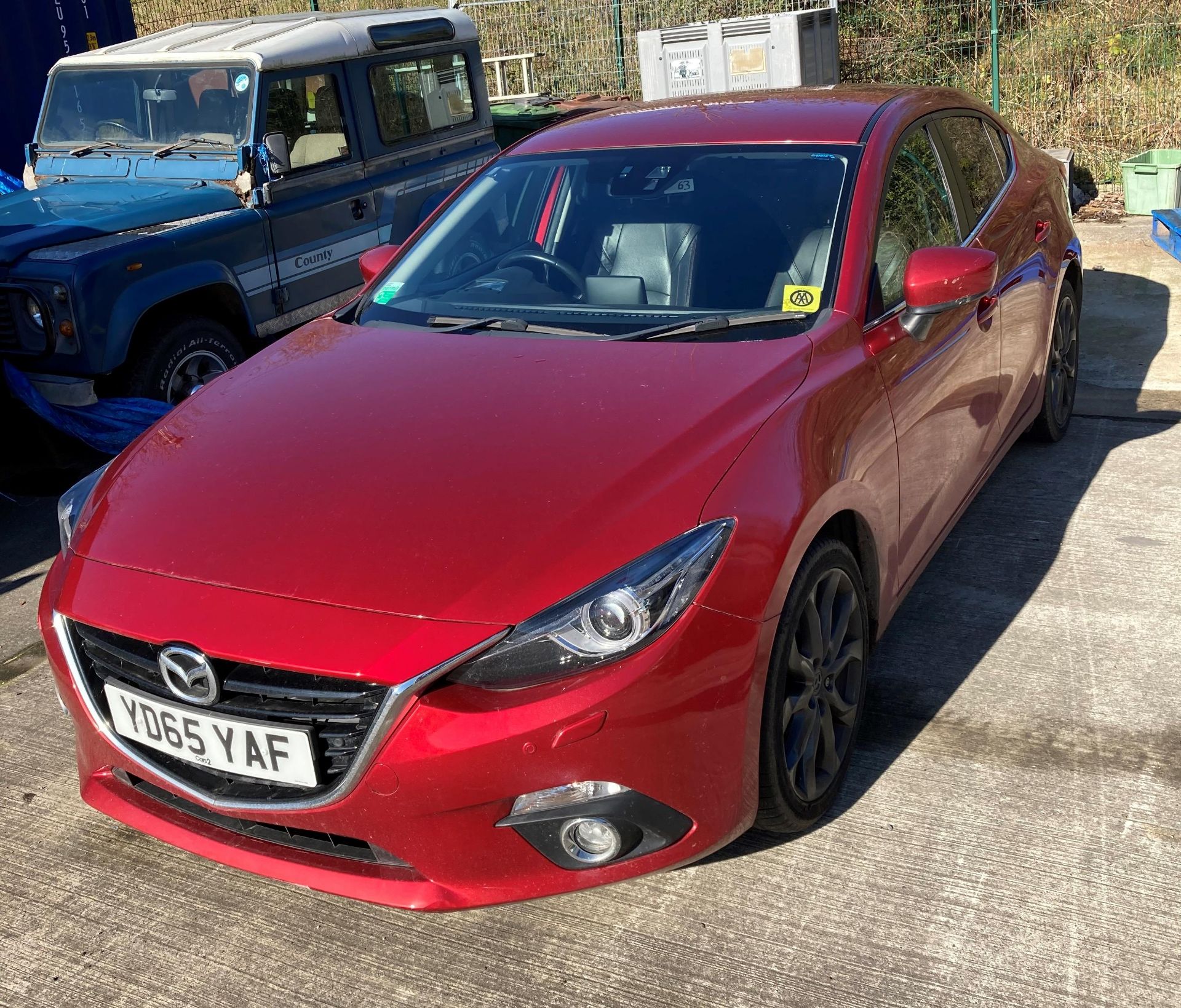 MAZDA 3 SPORT NAV 2.0 four door saloon - petrol - red with black leather interior. - Image 18 of 27