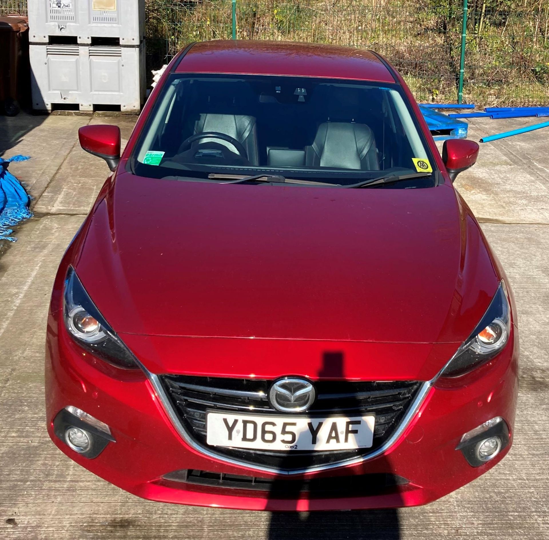 MAZDA 3 SPORT NAV 2.0 four door saloon - petrol - red with black leather interior. - Image 17 of 27