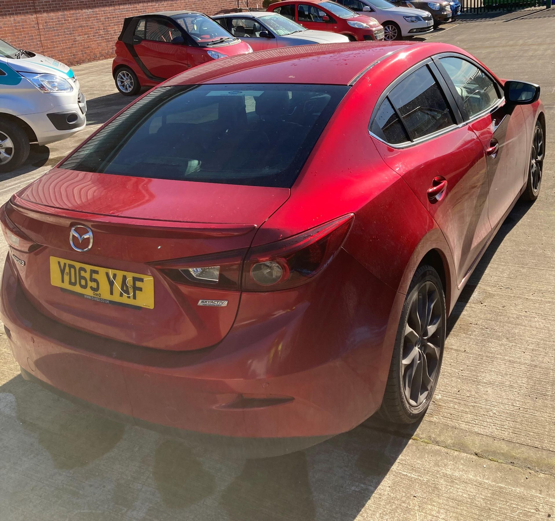 MAZDA 3 SPORT NAV 2.0 four door saloon - petrol - red with black leather interior. - Image 21 of 27