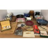 Twenty-five items including Hornsea Heirloom flour jar, Wedgwood Jasper Ware jug 15cm high,