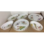 Six pieces Royal Worcester Evesham oven to tableware including flan dish 35cm diameter,