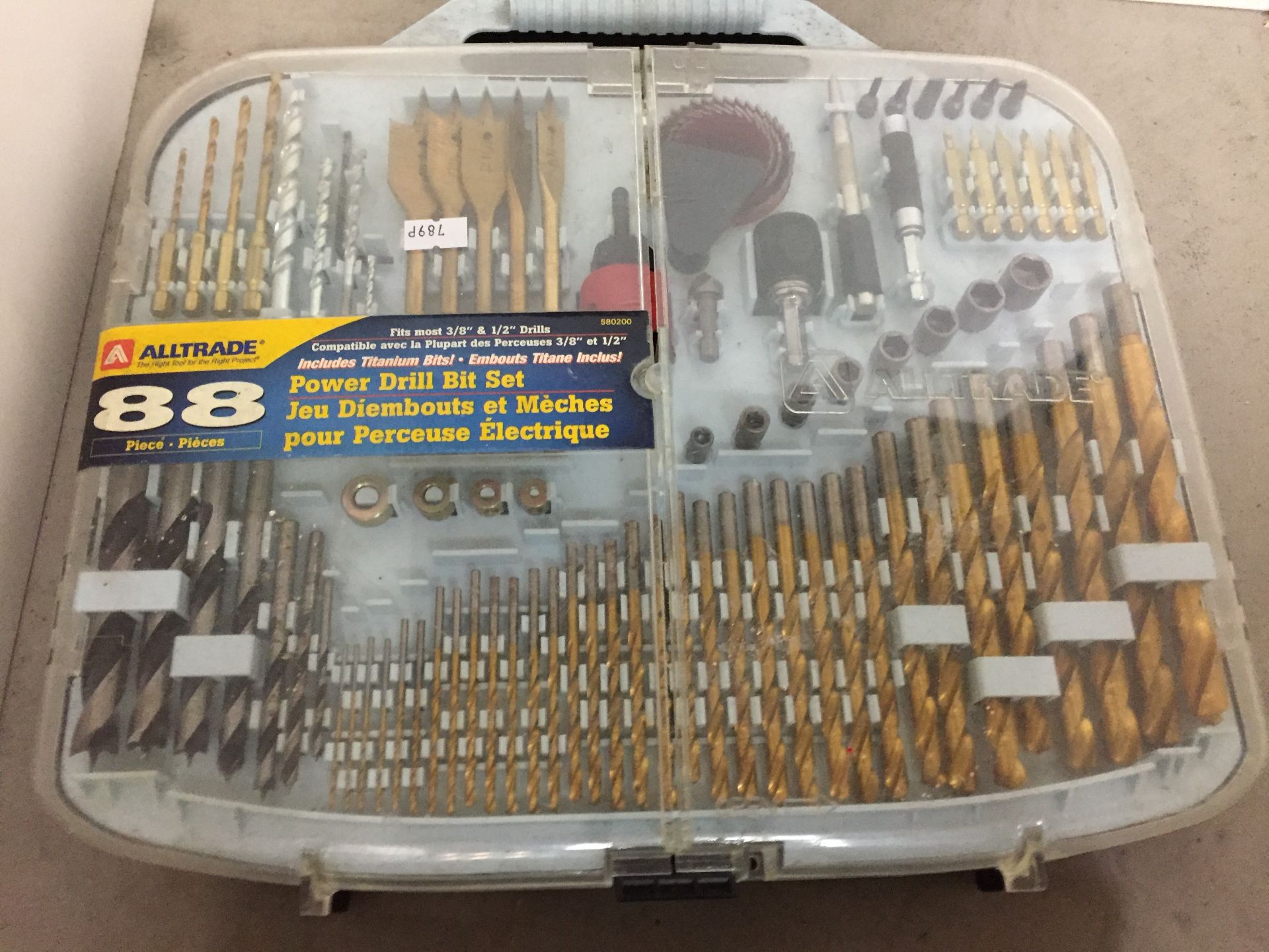 Two items - Challenge 7 10watt hammer drill with box and 88 piece power drill bit set J10 - Image 3 of 3