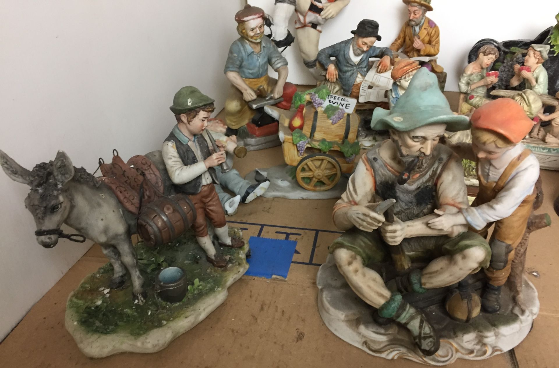 Twelve porcelain and composite figurines including Royal Doulton The Seafarer 23cm high, - Image 6 of 21