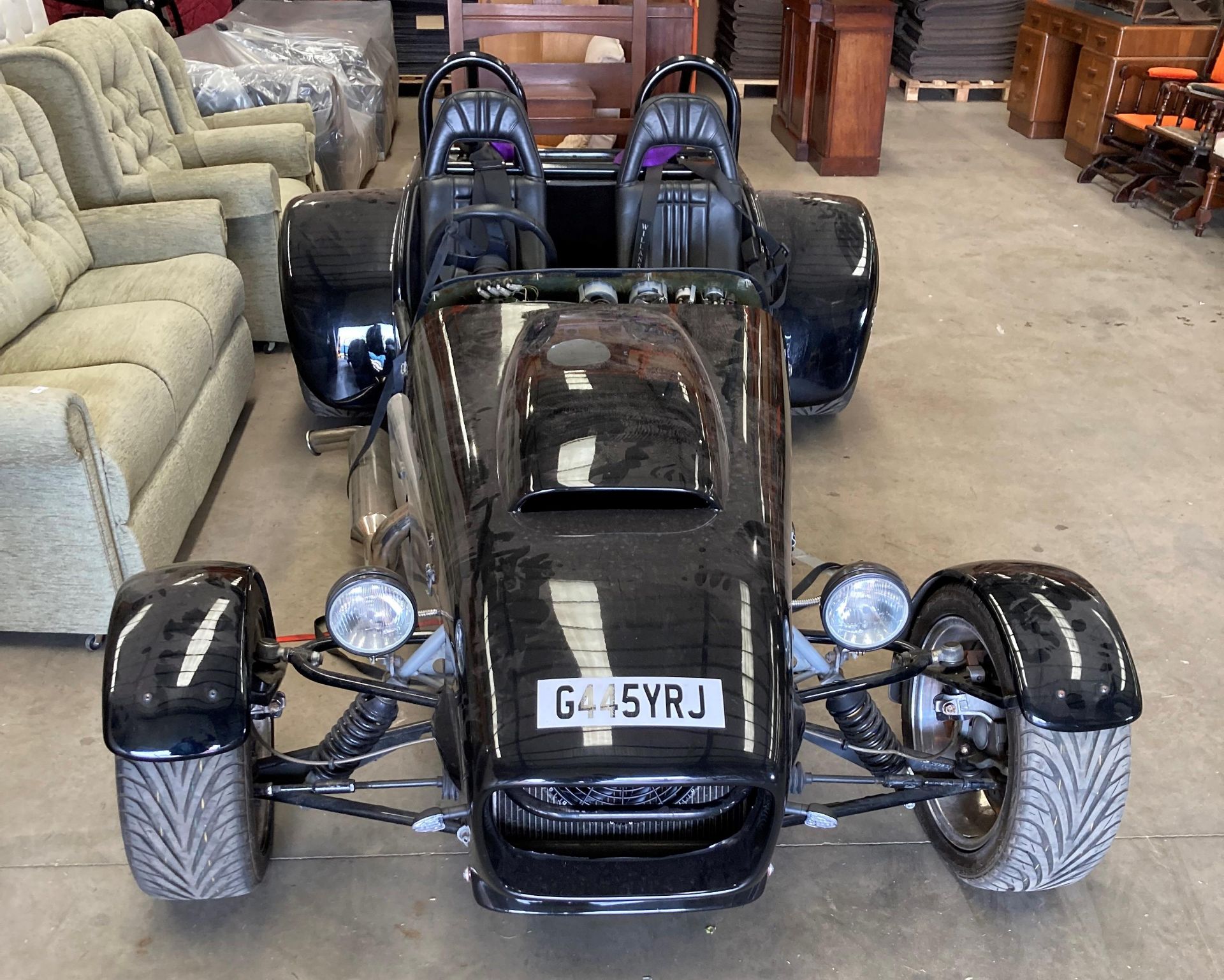 Dax Rush Kit Car with Cosworth 16v DOHC Turbo Engine - Petrol - Black, Registration number G445 YRJ, - Image 3 of 15