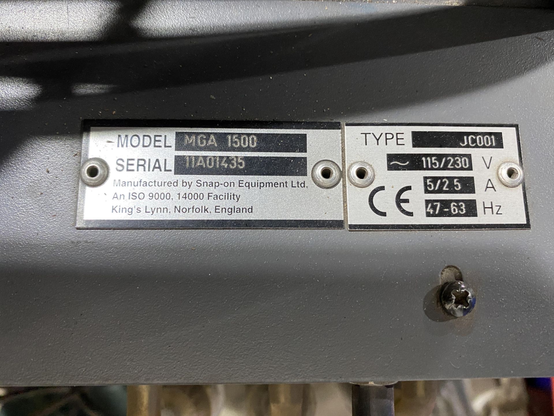 Sun Diagnostic MEA 1500 modular gas analyser machine - Image 2 of 2