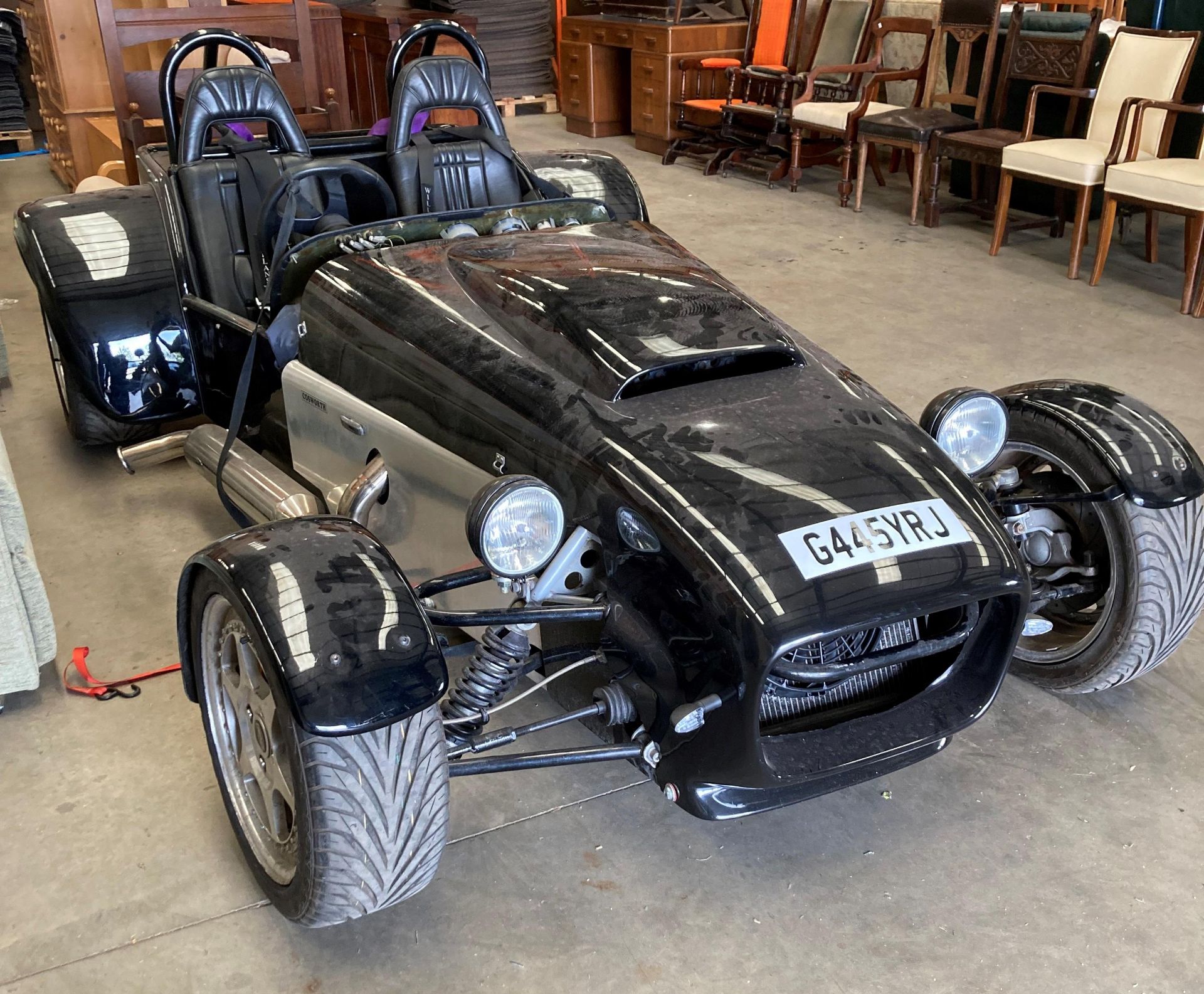 Dax Rush Kit Car with Cosworth 16v DOHC Turbo Engine - Petrol - Black, Registration number G445 YRJ, - Image 4 of 15