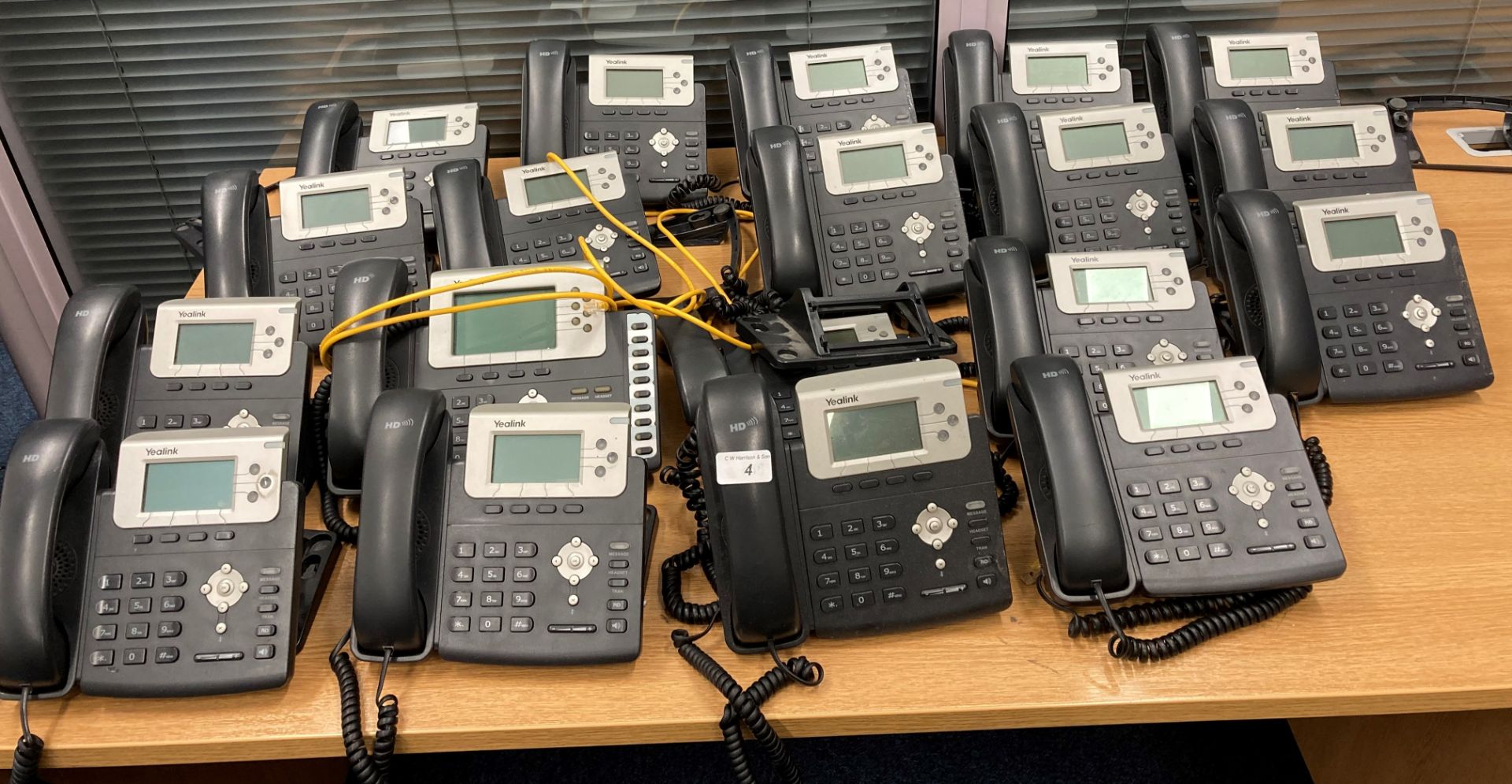 19 x Yealink telephones.