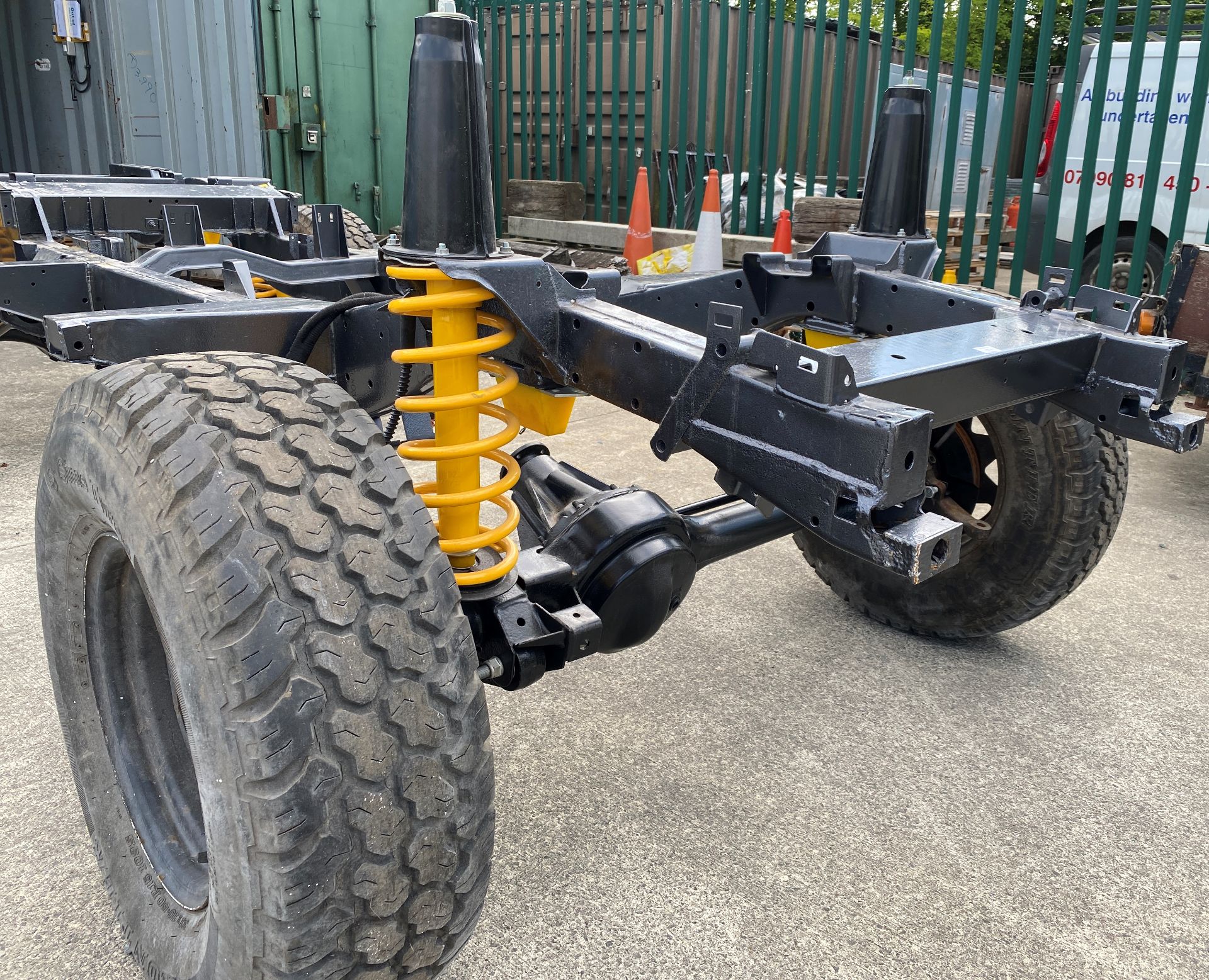 LANDROVER LWB 110 CHASSIS, re-coated, new coil springs, new Super Gaz suspension by Brit Part, - Image 11 of 26