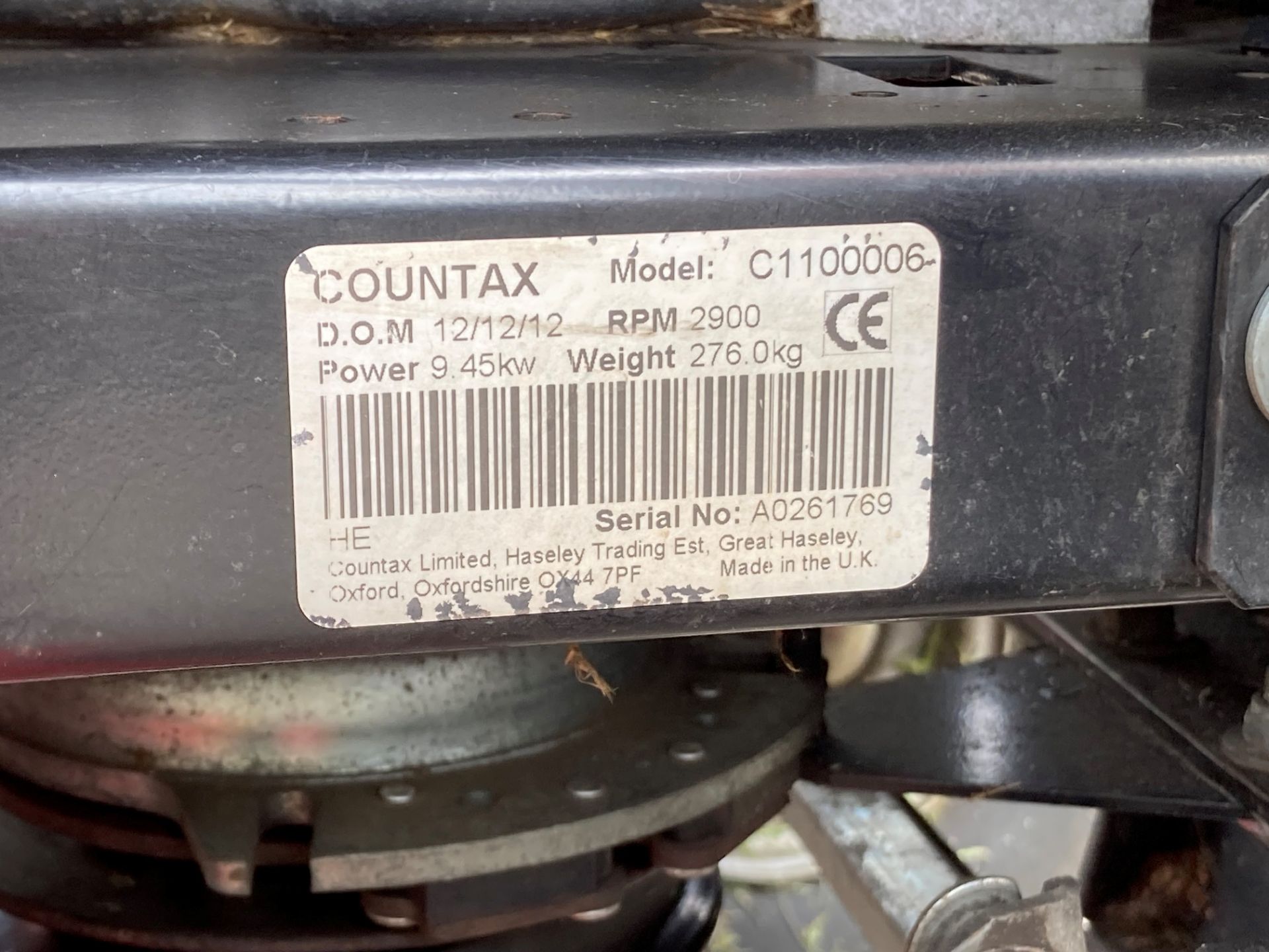 A COUNTAX C600H PETROL RIDE ON MOWER, model C1100006. Date of manufacture: 12.12.2012. RPM: 2900. - Image 7 of 7