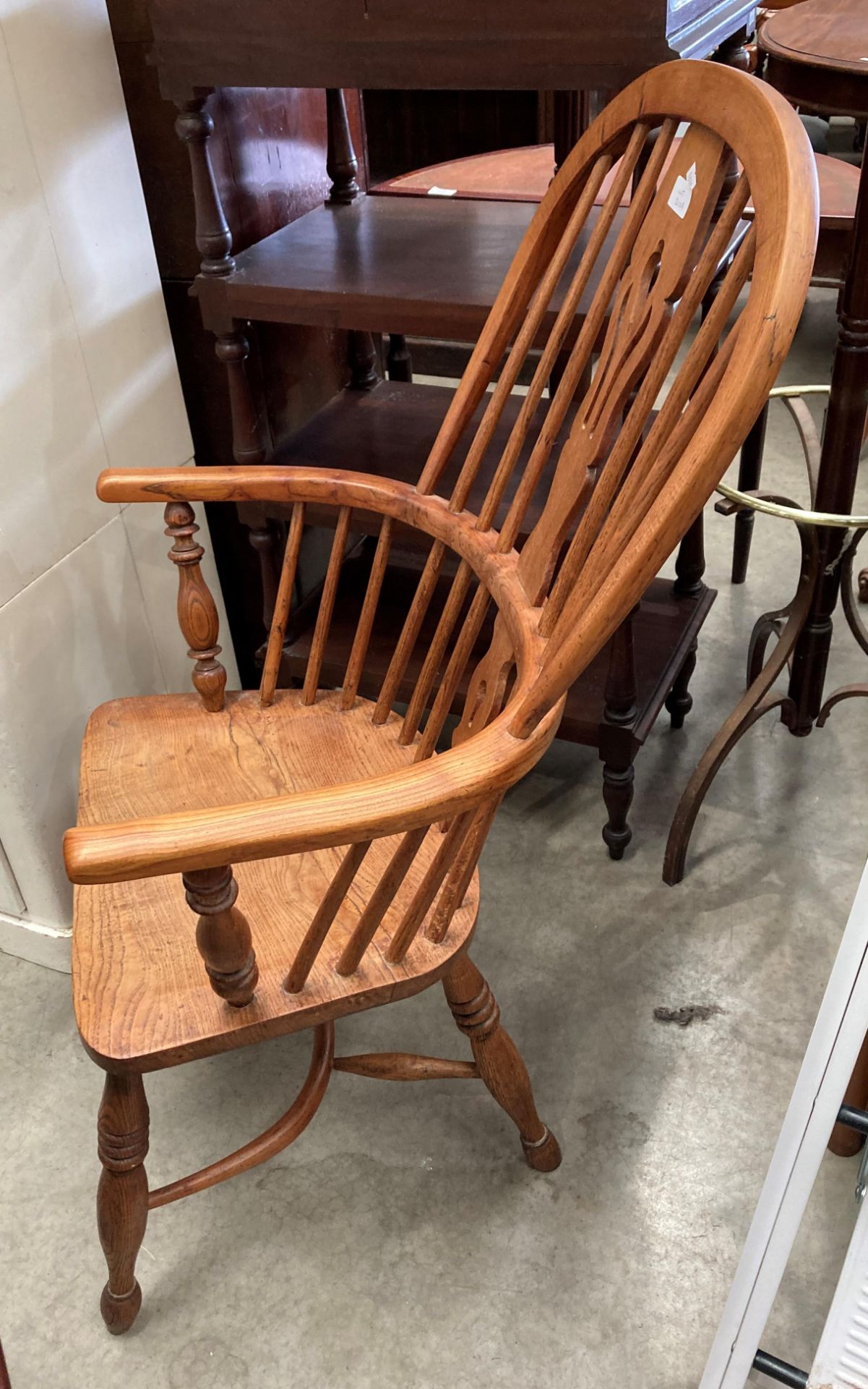 An elm Windsor armchair (MS) - Image 2 of 2