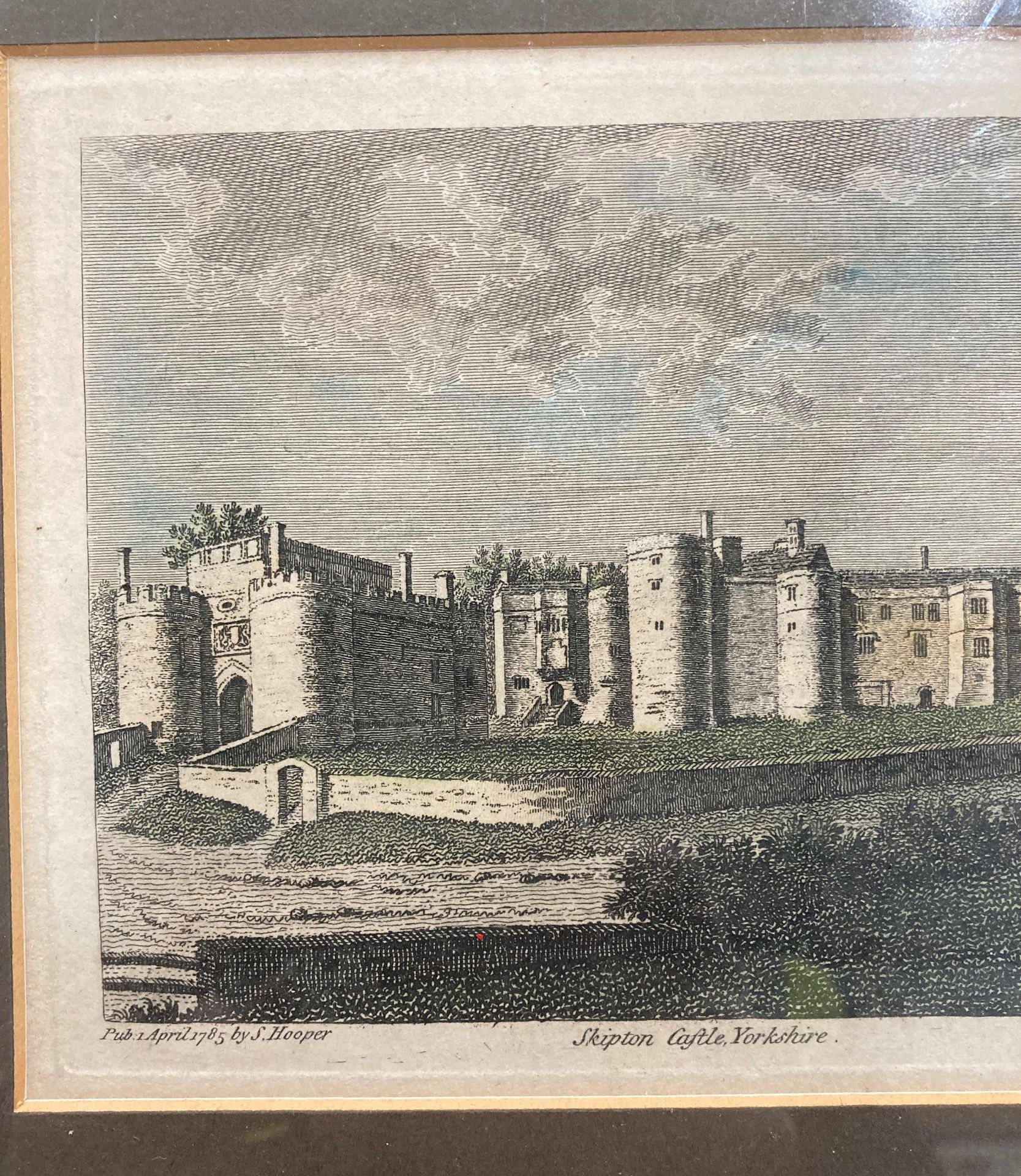 Small coloured engraving of Skipton Castle, - Image 3 of 6