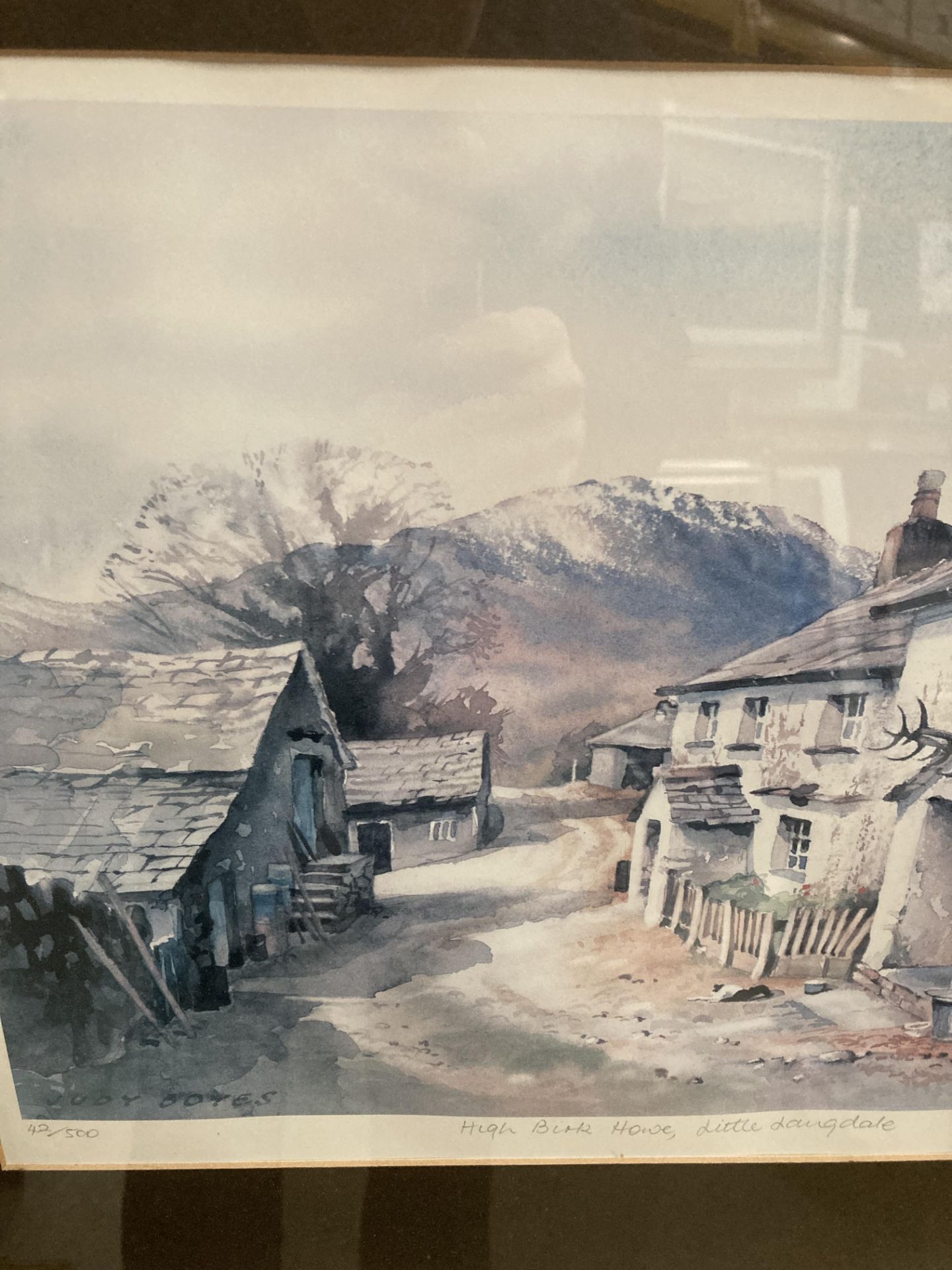 Judy Boyes, a set of four signed limited edition prints, Seathwaite Farm Barrowdale, no. - Image 4 of 6