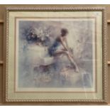 Willem Haenraets, framed limited edition print 'Ballerina', 80cm x 64cm,