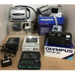 Five items including Olympus Camedia AZ-1 digital compact camera with box,