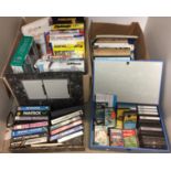Two box files and two boxes and contents including computer software and manuals Y05 Floor